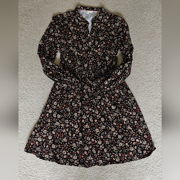 Smocked Waist Jersey Shirt Dress - Picture 10 of 11